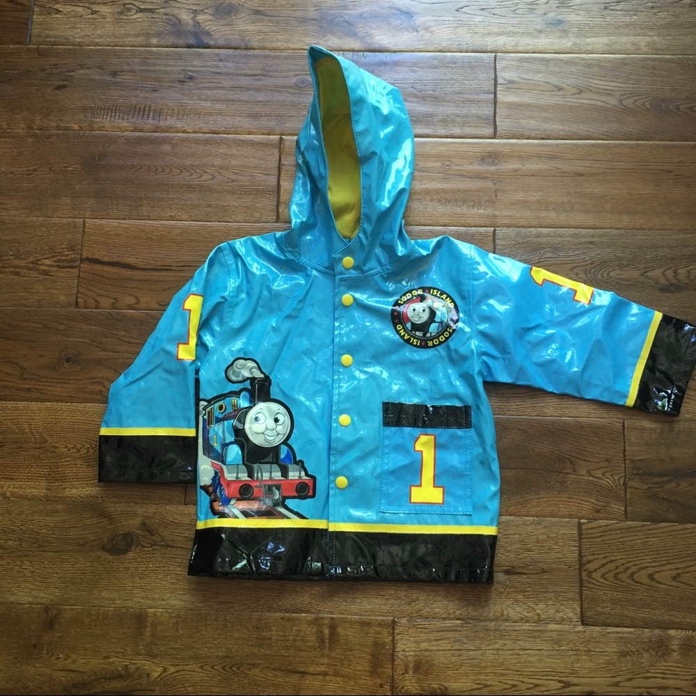 Thomas the train rain jacket